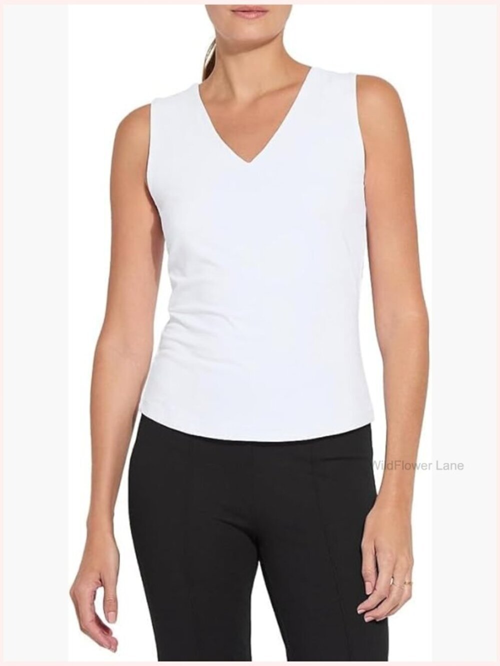 Essential V-Neck Shell Tank Top – Sleeveless Cami Blouse, Lightweight Layering